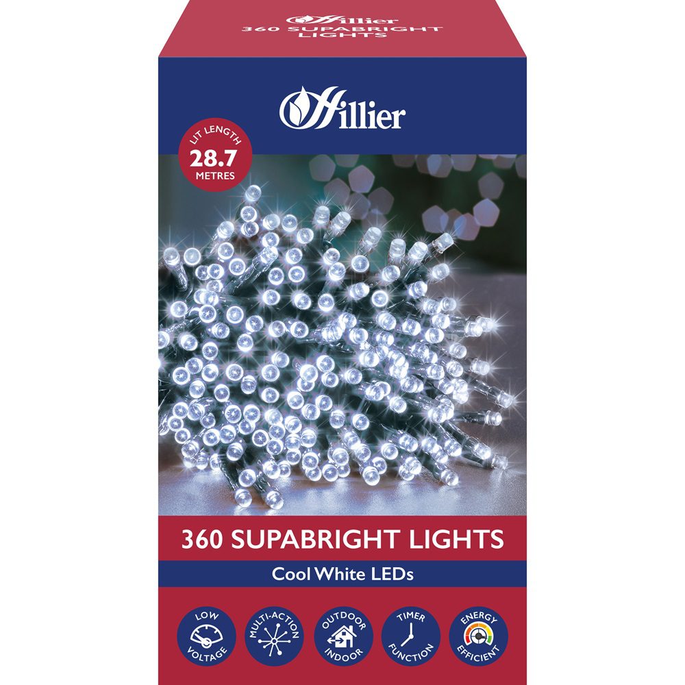 SupaBrights 360 LED White Christmas Lights 28.7m 5052998057745